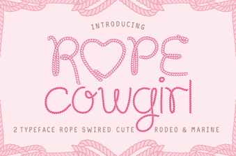 Rope Cowgirl Font: Western Design Projects & Ideas