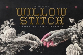 Willow Stitch Font: Stitched Style for Creative Projects