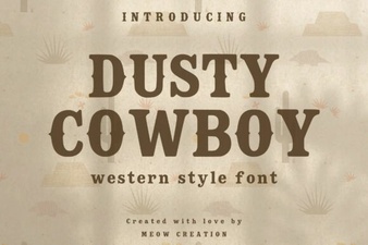 Dusty Cowboy Font: Western Typography for Creative Projects