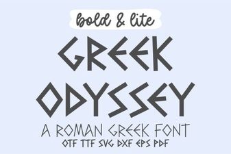Elevate Designs with the Greek Odyssey Font