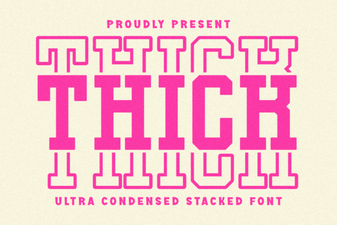 Bold Typography: Thick Stacked Fonts for Impact