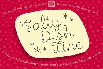Salty Dish Line Font: Creative Design & Project Inspiration
